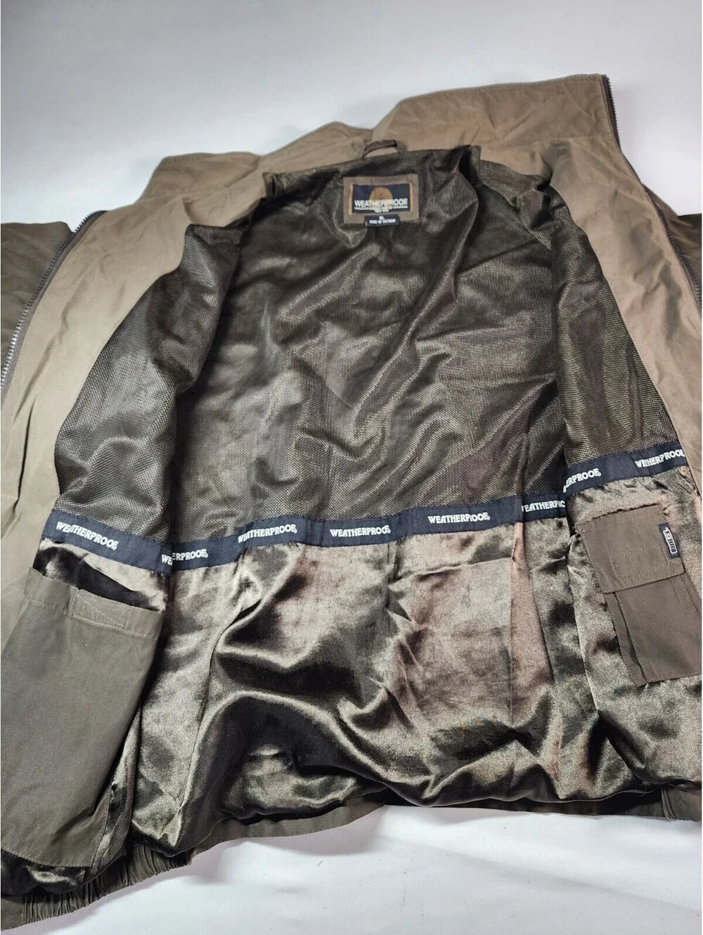 Weatherproof Men's Full Zipped Jacket Wind Breaker, Size XL